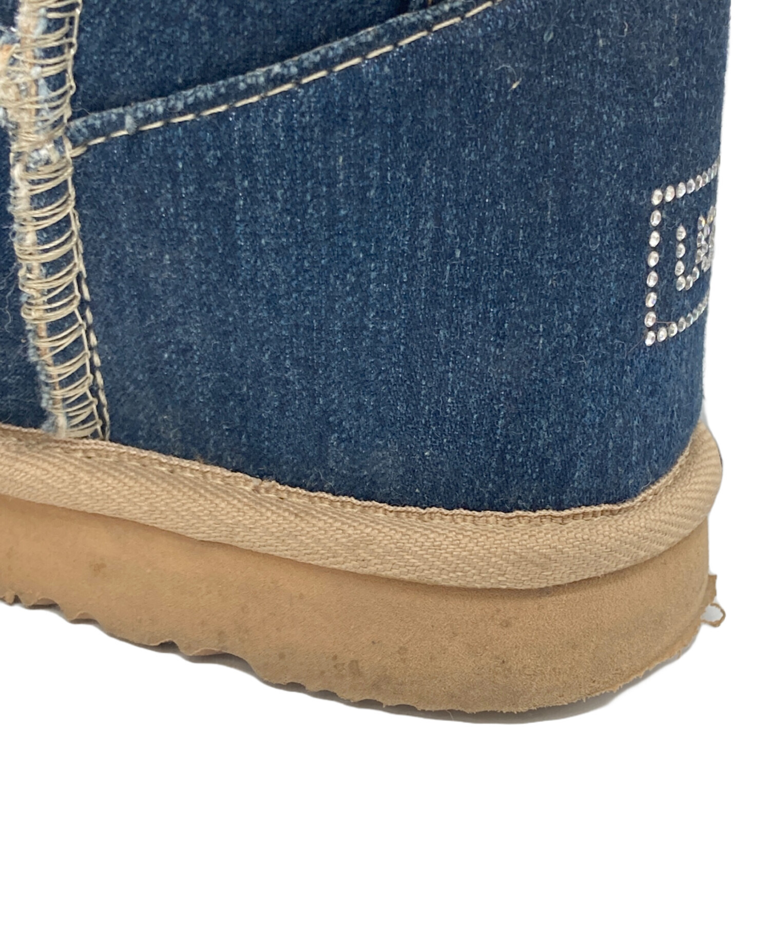 中古・古着通販】UGG (アグ) デニムクリスタルムートンブーツ