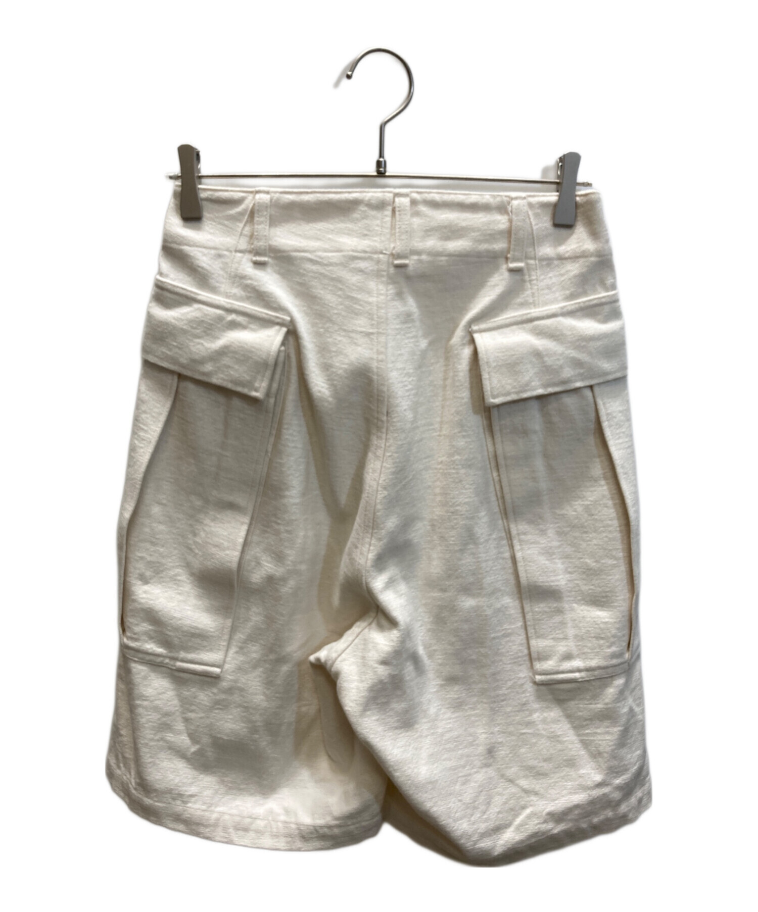 中古・古着通販】HERILL (ヘリル) HL Denim Cargoshorts ホワイト