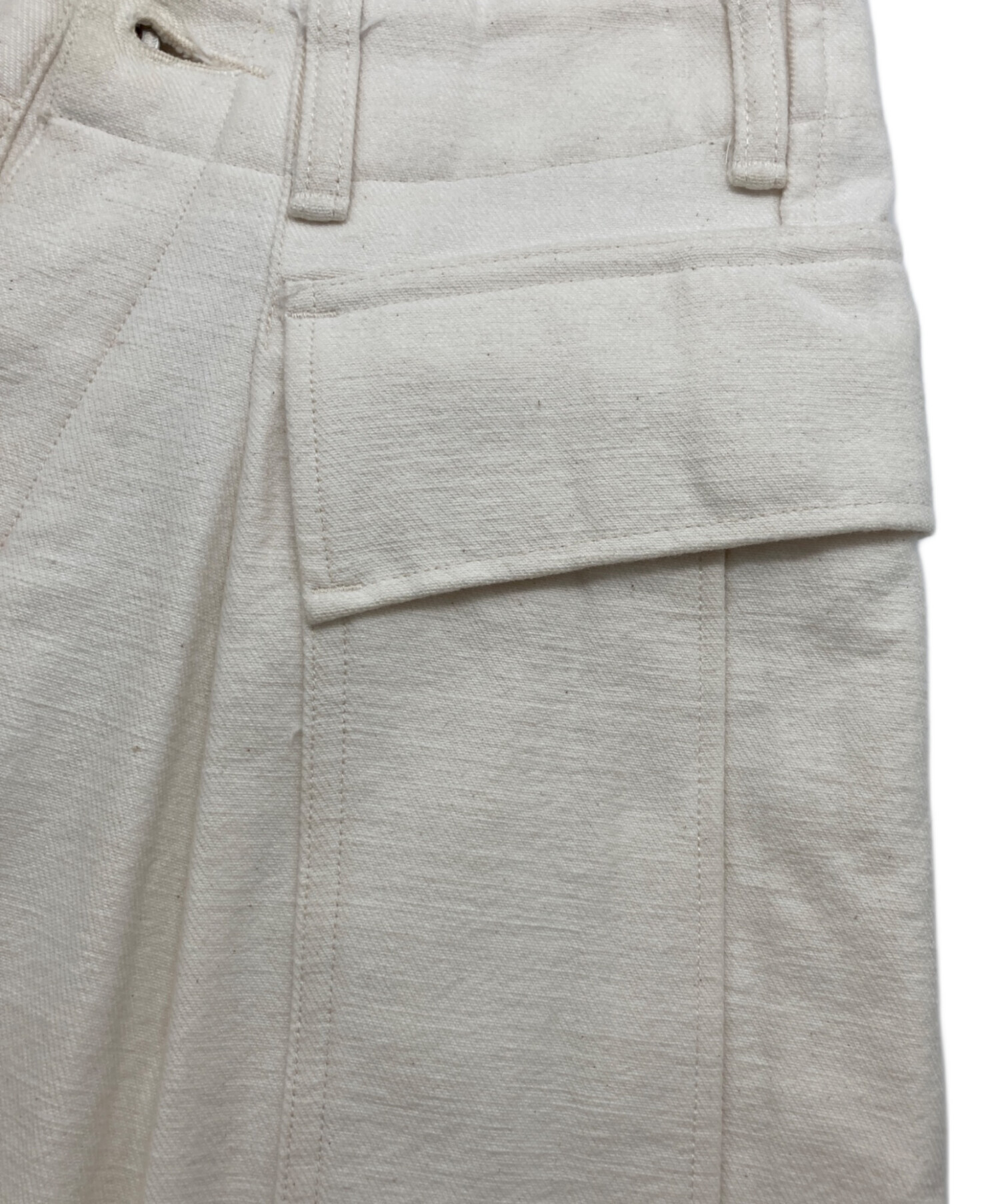 中古・古着通販】HERILL (ヘリル) HL Denim Cargoshorts ホワイト