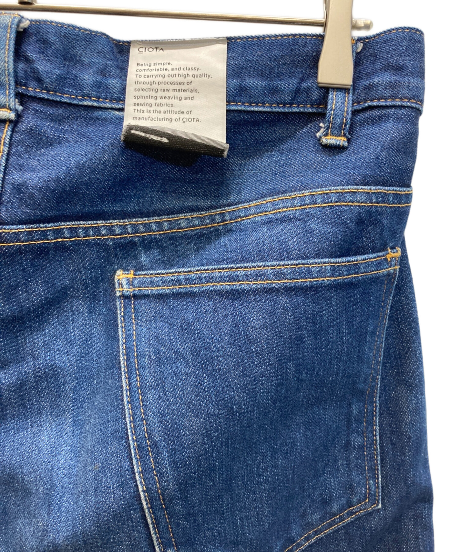中古・古着通販】CIOTA (シオタ) スビンコットン 13.5oz スリムデニム 