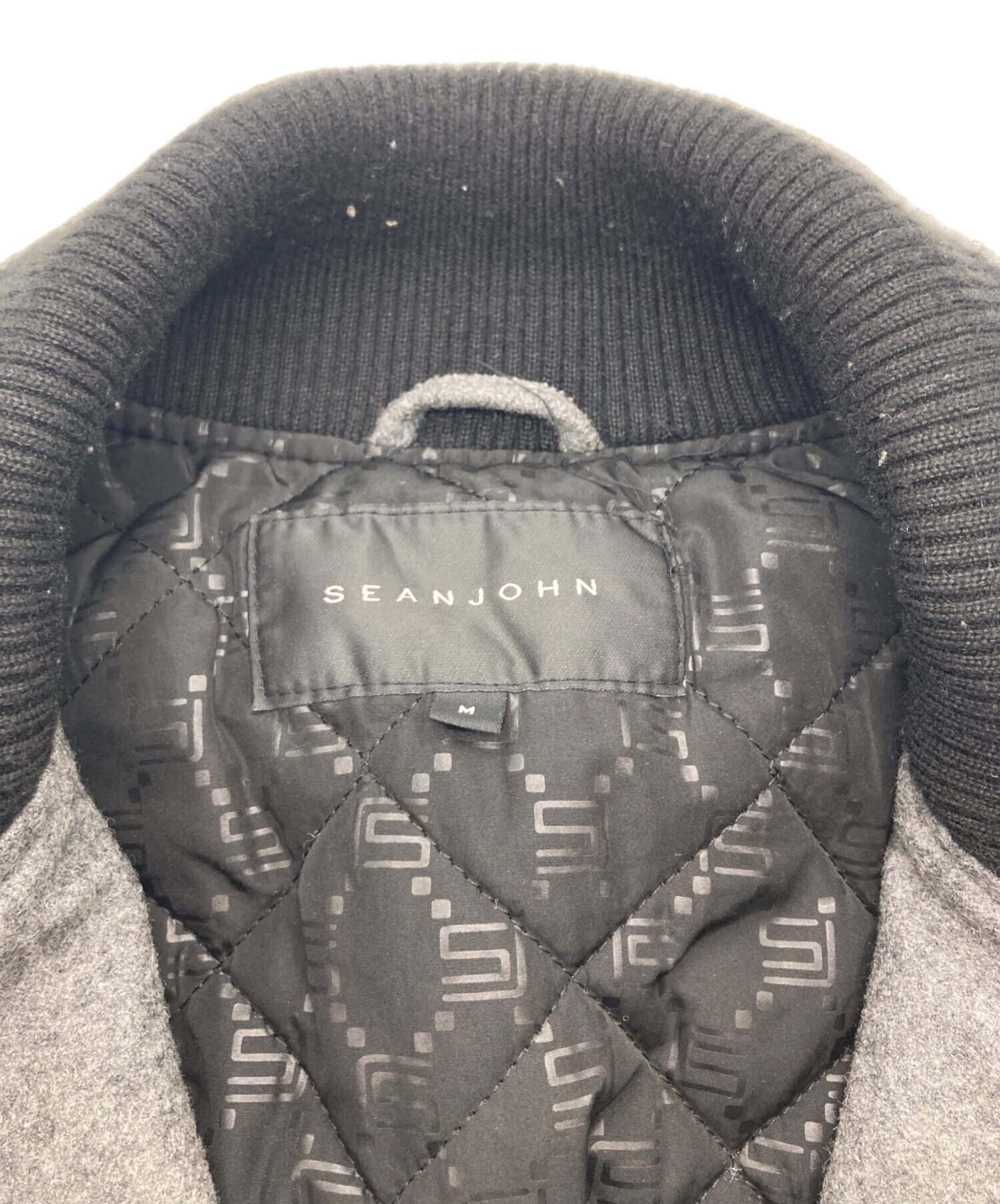 中古・古着通販】SEAN JOHN (ショーンジョン) スタジャン グレー