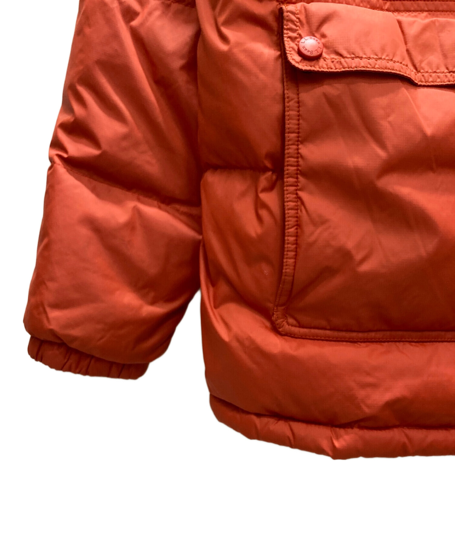 専用 90s 00s LL BEAN グースダウンジャケット オレンジ 00s L.L.Bean ダウンジャケット M オレンジ Y2K テック ゴープコア