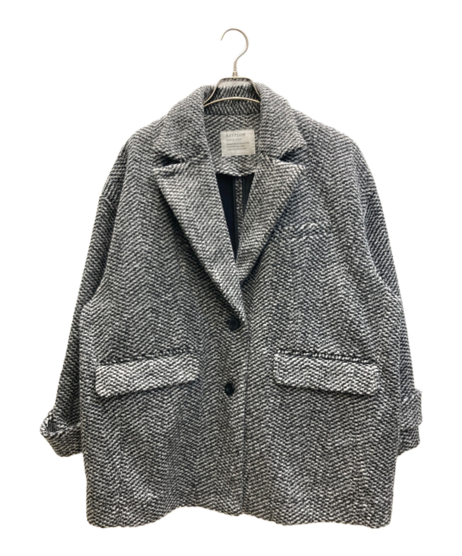 中古・古着通販】BAYFLOW (ベイフロー) ウーリージャコット ブラック 