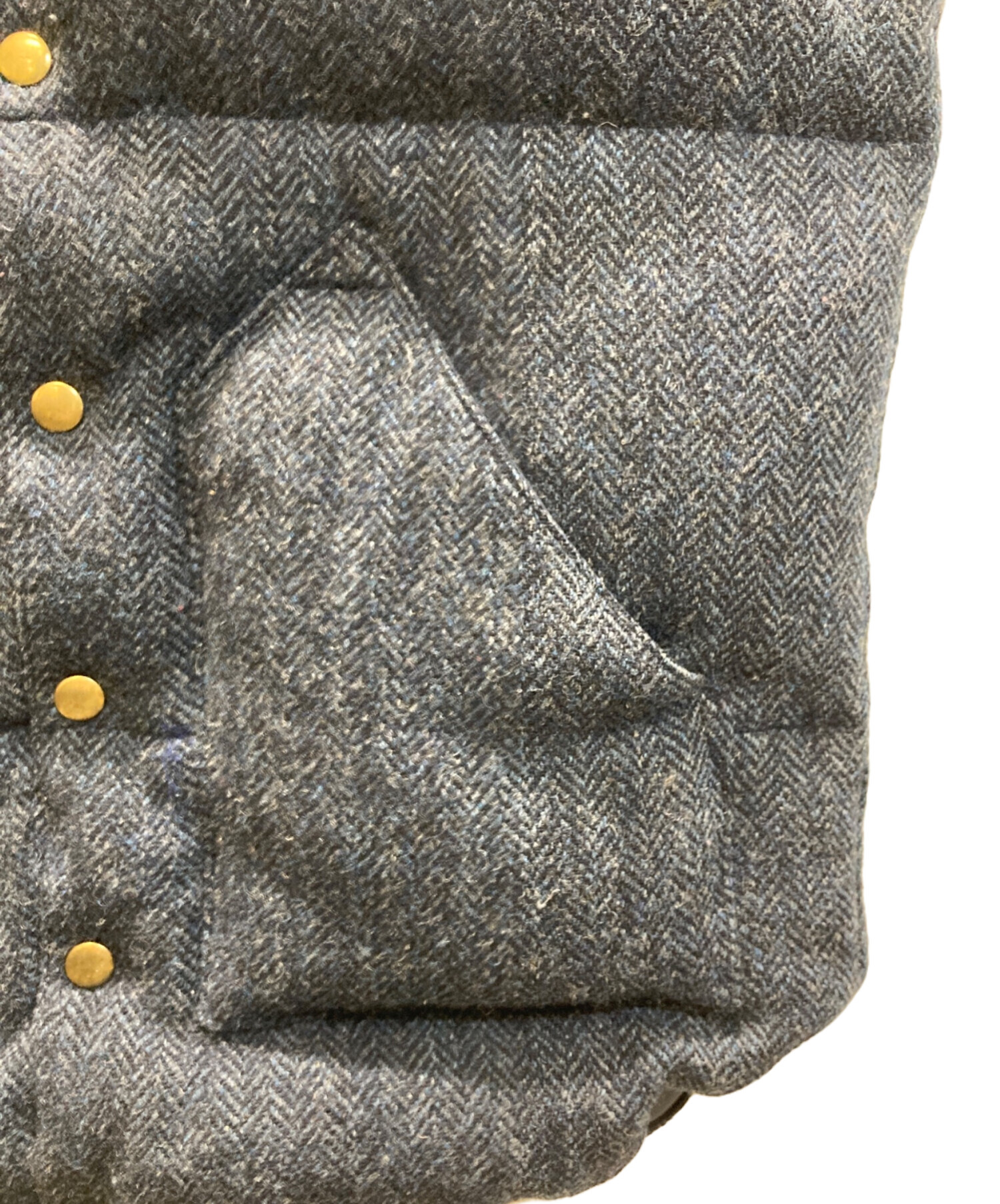 RockyMountain×Harris Tweed ダウンベスト RockyMountain×Harris Tweed