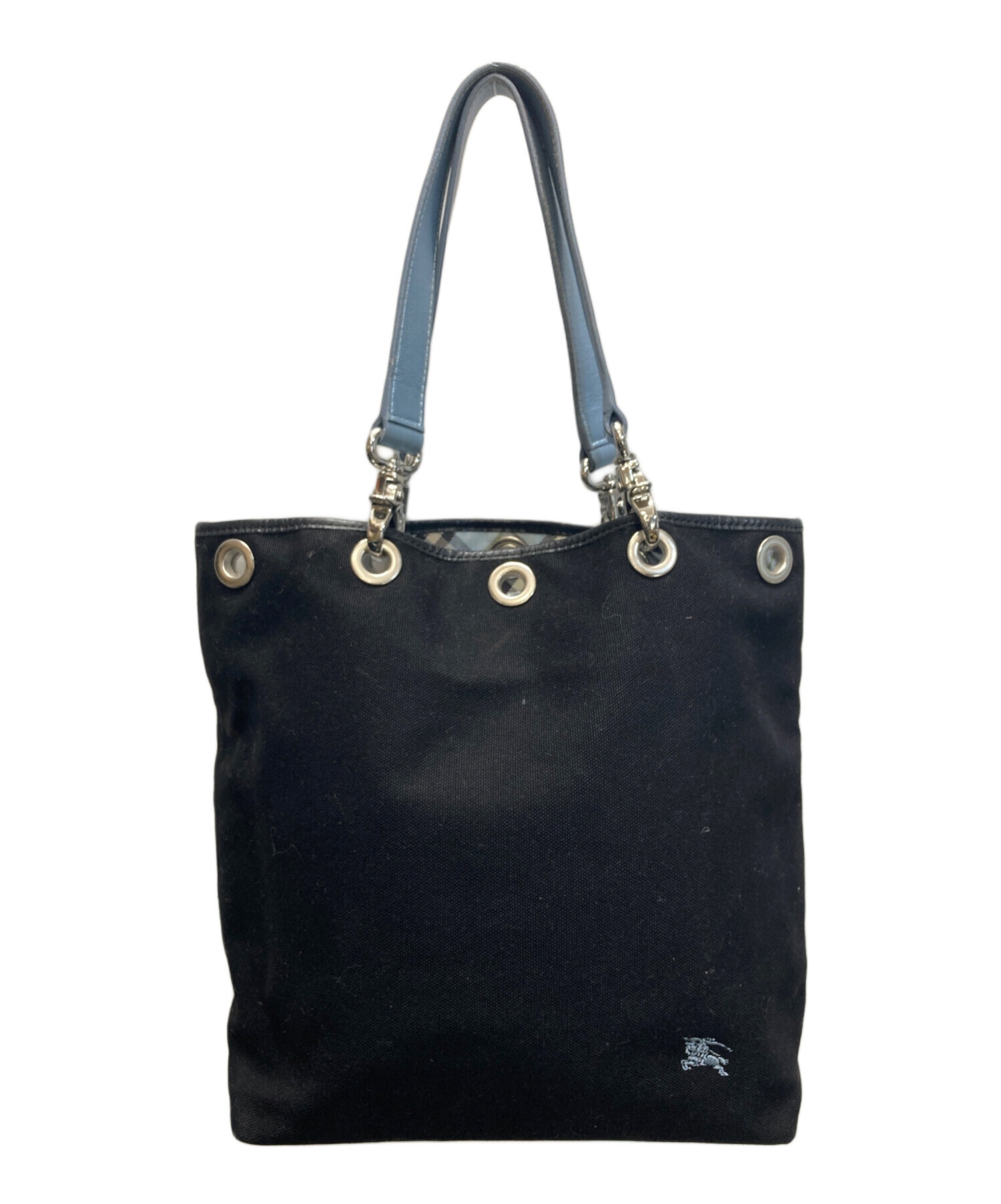 バーバリー ブルーレーベル トートバッグ リバーシブル チェック ホースロゴ バーバリー ブルーレーベル トートバッグ リバーシブル チェック