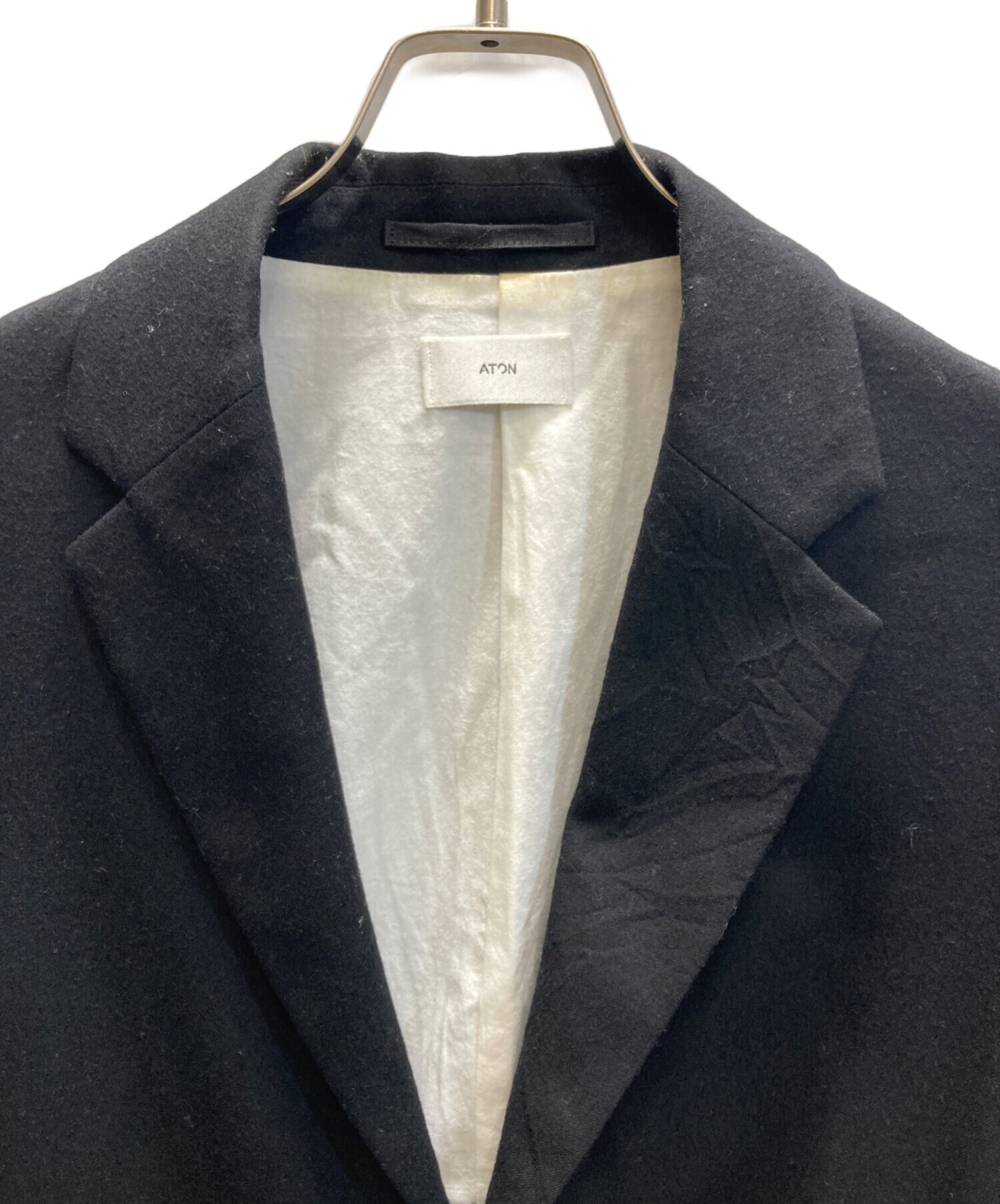 中古・古着通販】ATON (エイトン) Shrink Flannel Jacket シュリンク