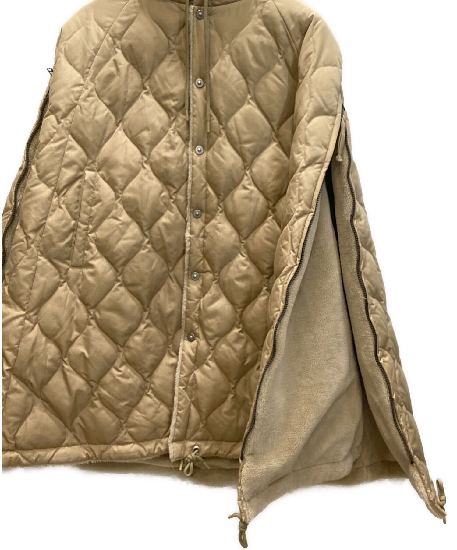 TAION CPML-1 ダウンケープ ベージュ ミリタリー ダウンケープ – TAIONインナーダウン公式ブランドサイト