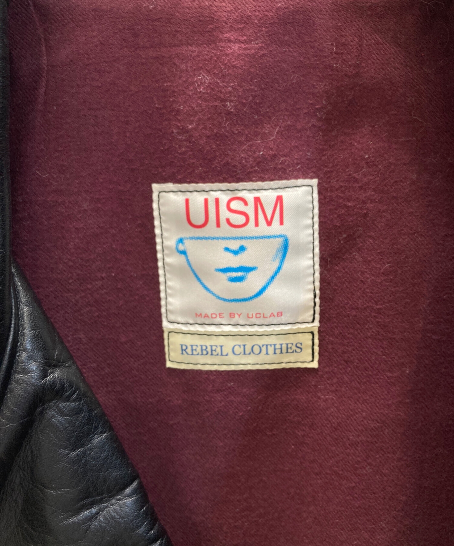 UISM ブラック ダブルライダースジャケットアンダーカバーサイズ表記2 