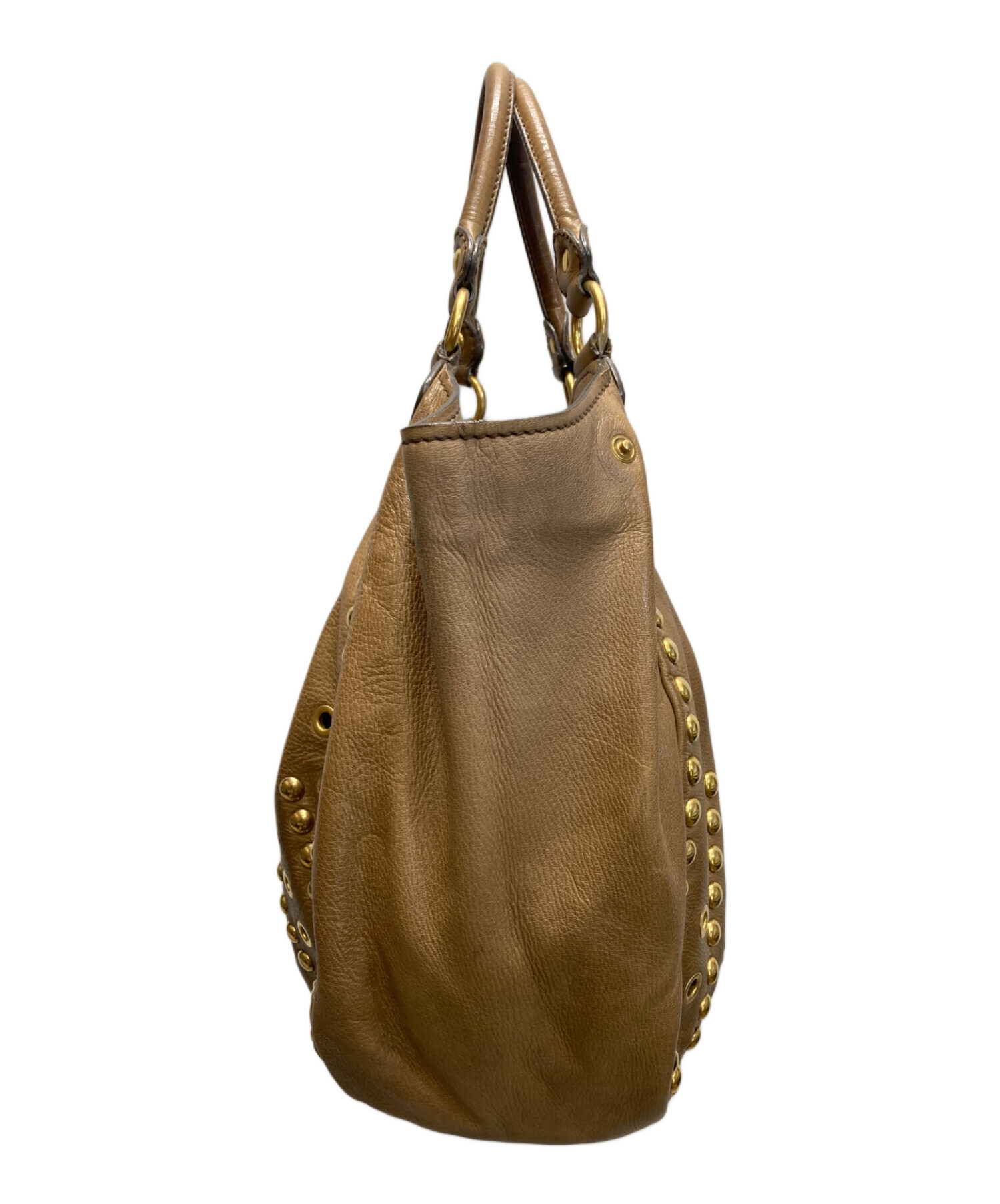 中古・古着通販】MIU MIU (ミュウミュウ) スタッズ レザーワン