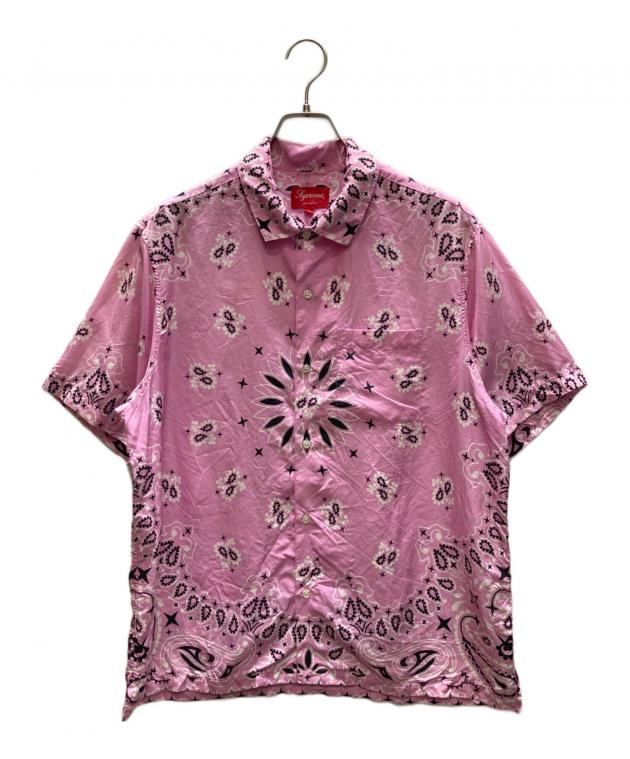【美品】SupremeシュプリームSilk Bandana シルクバンダナピンク 中古・古着通販】SUPREME (シュプリーム) BANDANA SILK S/S SHIRT