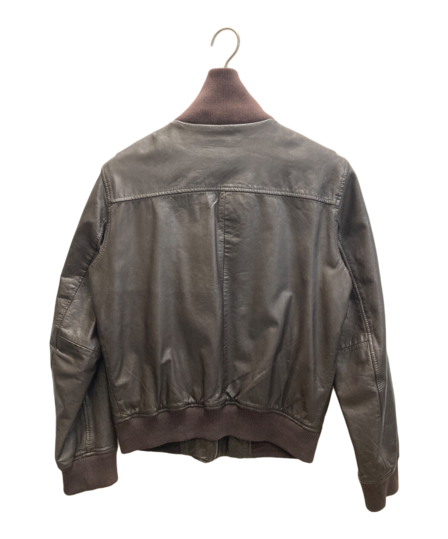 中古・古着通販】GAP (ギャップ) ゴートレザーブルゾン ブラウン