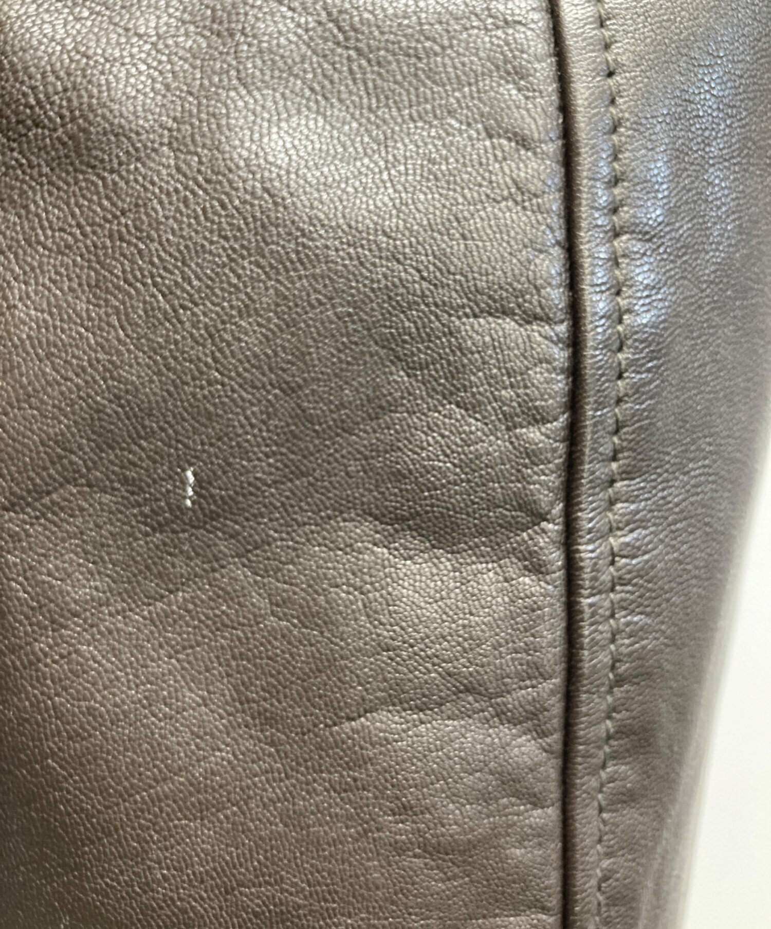 中古・古着通販】GAP (ギャップ) ゴートレザーブルゾン ブラウン