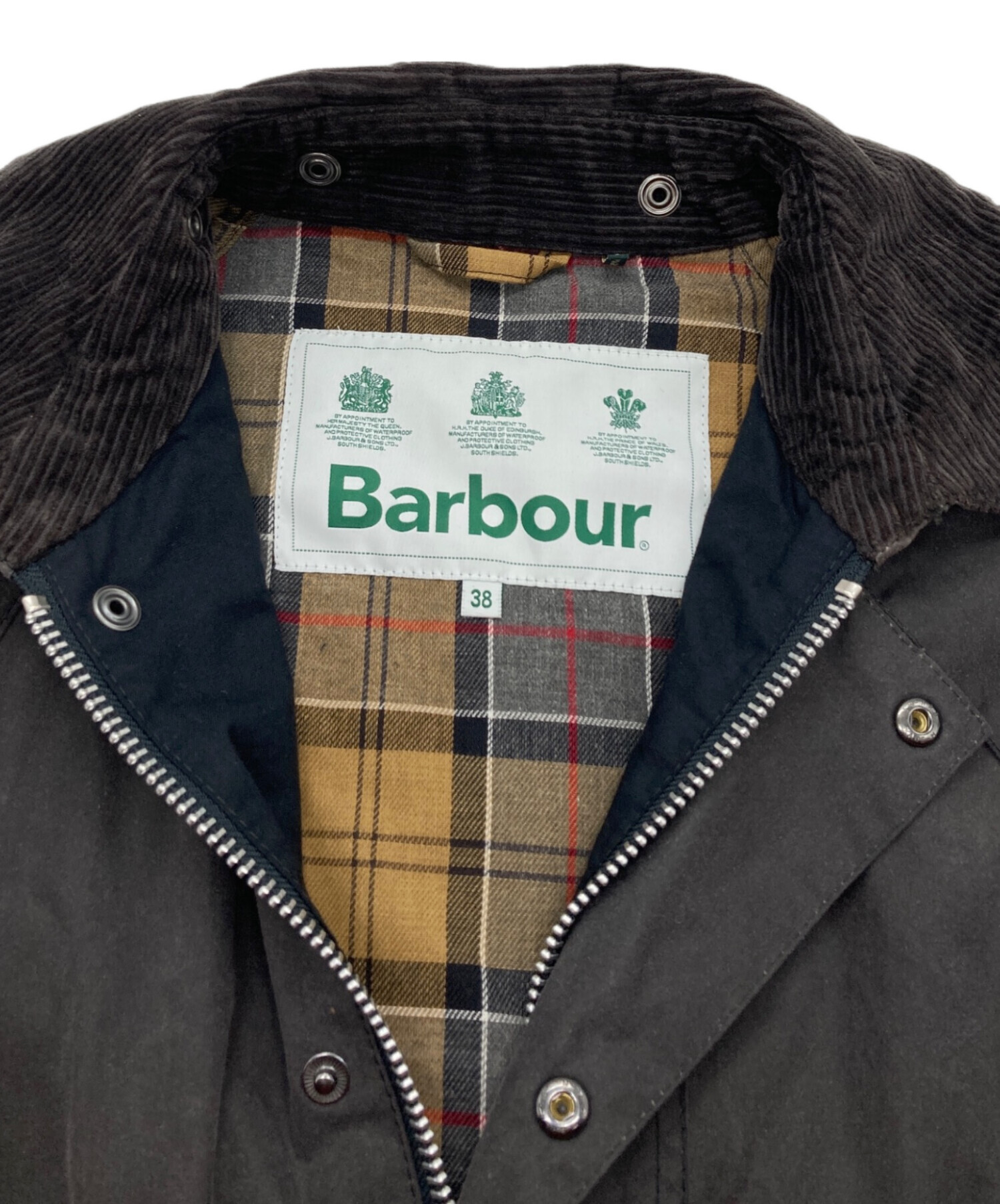 Barbour BURGHEY グリーン38 バブアー｜ニューバーレー｜MCA0509｜セージ