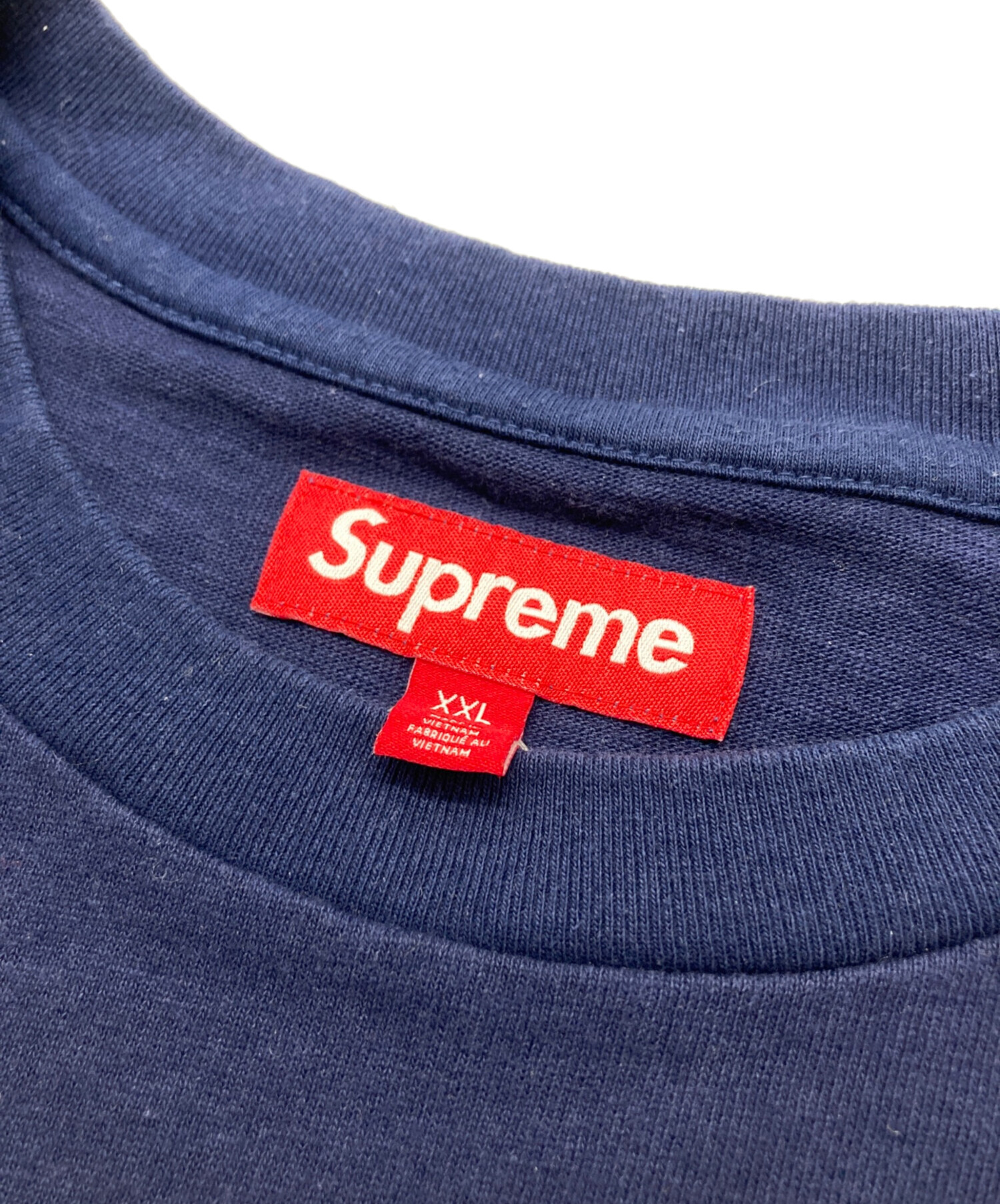 中古・古着通販】SUPREME (シュプリーム) S/S Pocket Tee ネイビー