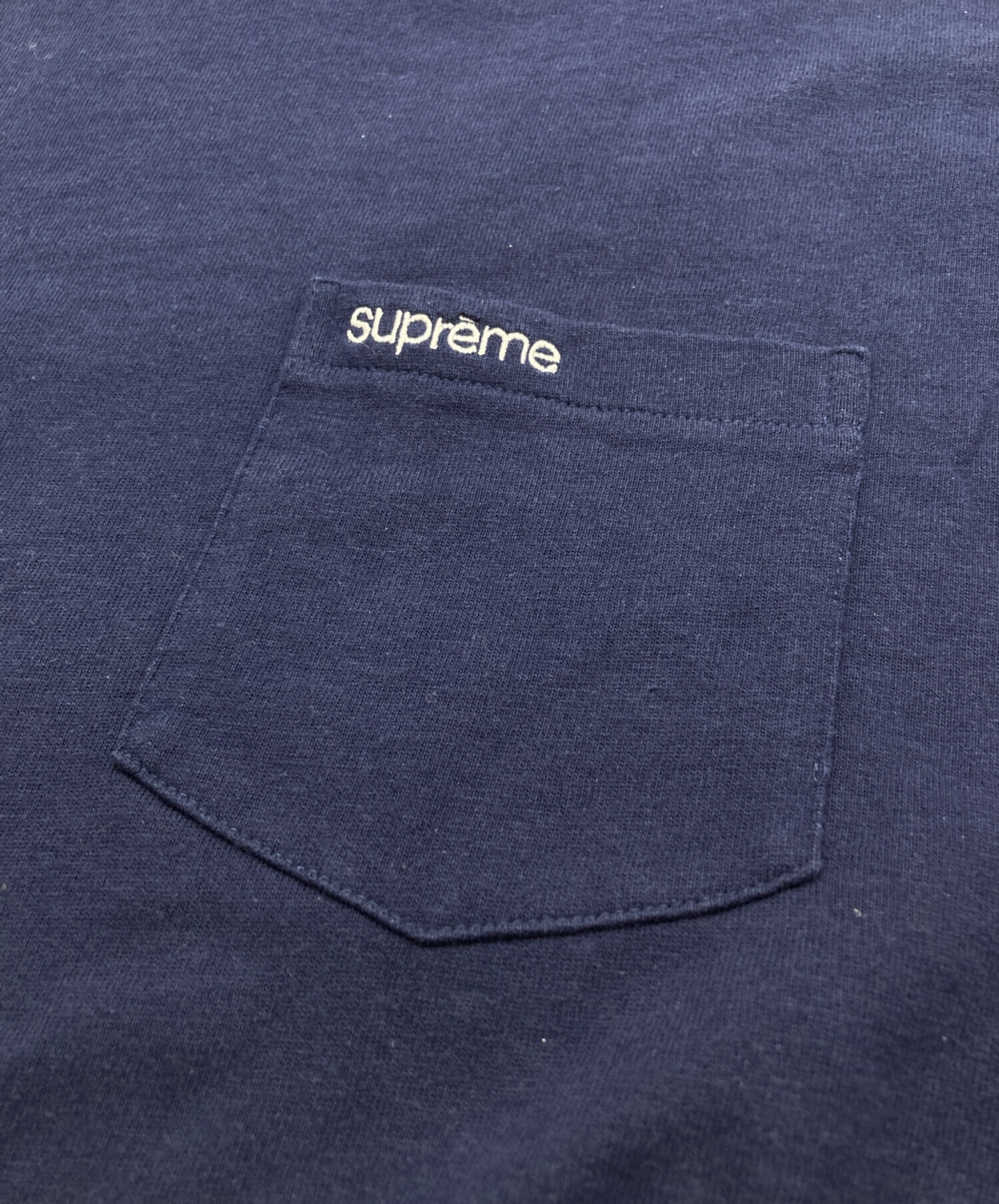 中古・古着通販】SUPREME (シュプリーム) S/S Pocket Tee ネイビー
