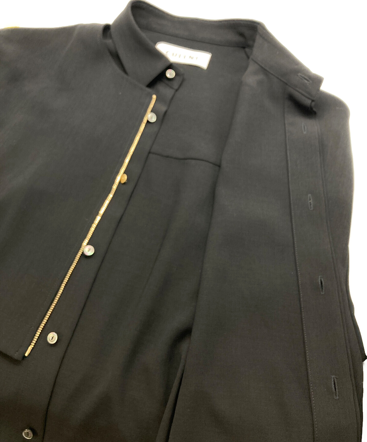 中古・古着通販】CULLNI (クルニ) Front Zip Layered Short Sleeve