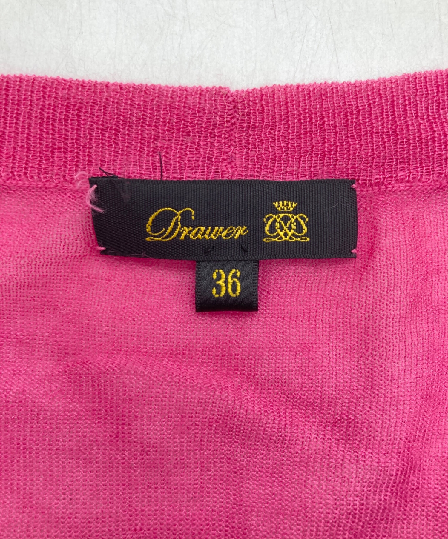 中古・古着通販】DRAWER (ドゥロワー) カシミヤ シルク フロント