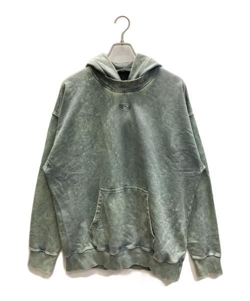 DIESEL ディーゼル/スカートドッキングプルオーバースエットパーカー/fAO6243-OKFAZ-44QA/Sランク/81【中古】 DIESEL (ディーゼル) 裏起毛 めくれロゴ プルオーバー ロング丈