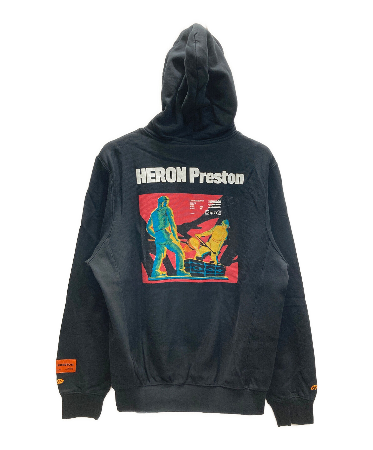 HERON PRESTON ヘロンプレストン フロントプリント パーカー 中古・古着通販】HERON PRESTON (ヘロンプレストン) プリントパーカー