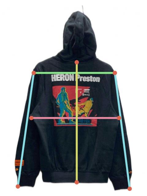 パーカー　ヘロンプレストン 中古・古着通販】HERON PRESTON (ヘロンプレストン) プリントパーカー
