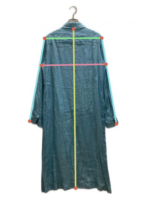 中古・古着通販】MaxMara (マックスマーラ) リネンシャツワンピース