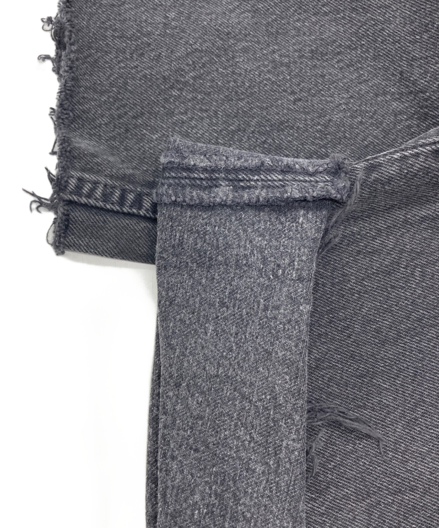 中古・古着通販】LEVI'S (リーバイス) 501後染めデニムパンツ ブラック