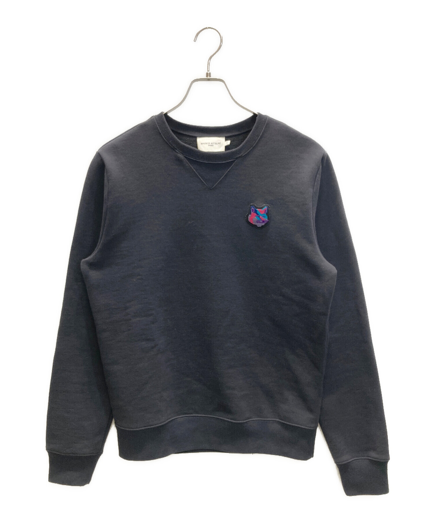 メゾンキツネ　SWEAT SHIRT FOX HEAD PATCH 中古・古着通販】MAISON KITSUNE (メゾンキツネ) FOX HEAD PATCH SWEAT