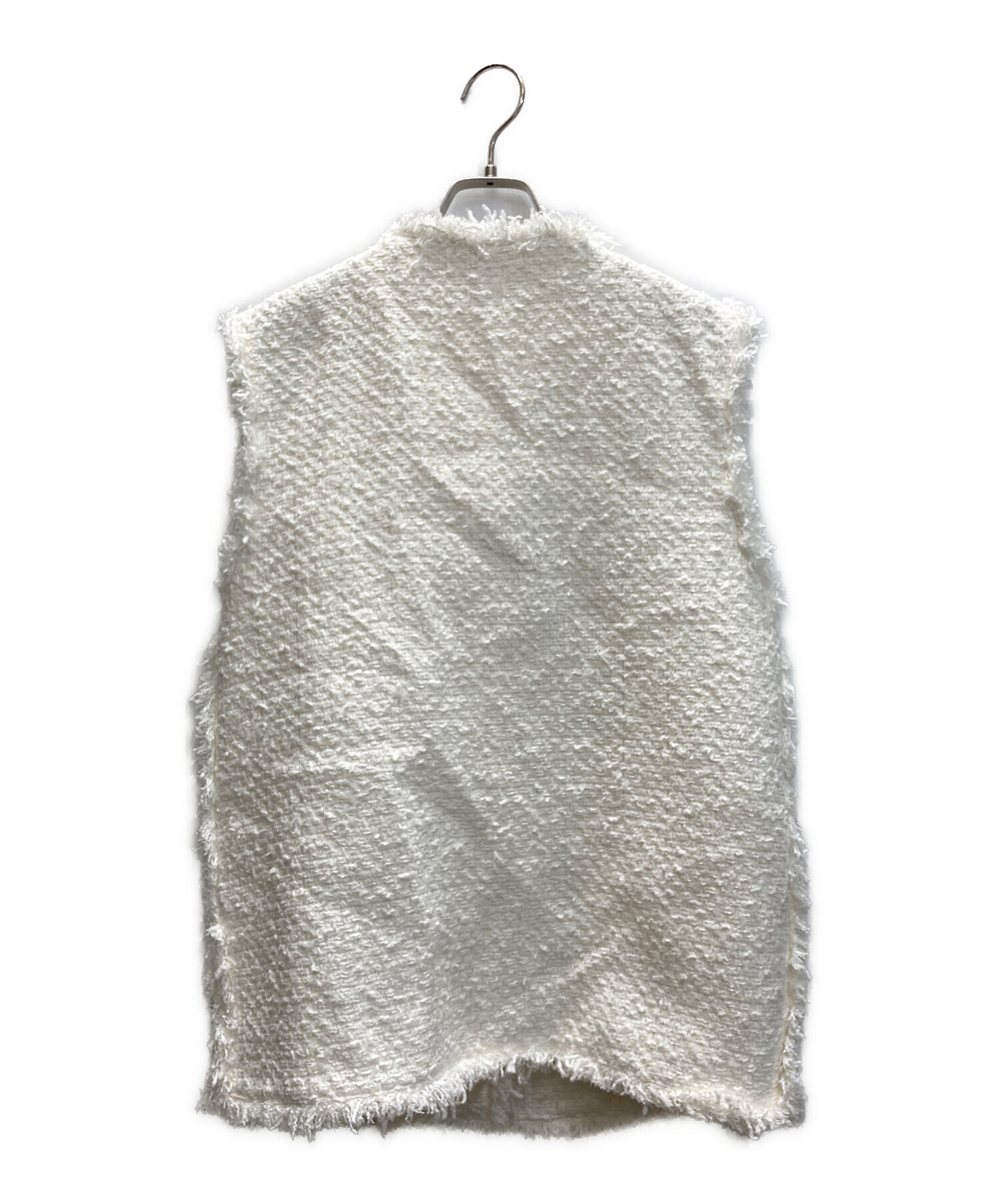 中古・古着通販】em. (エムドット) ツイードジレ/Tweed Gilet ホワイト