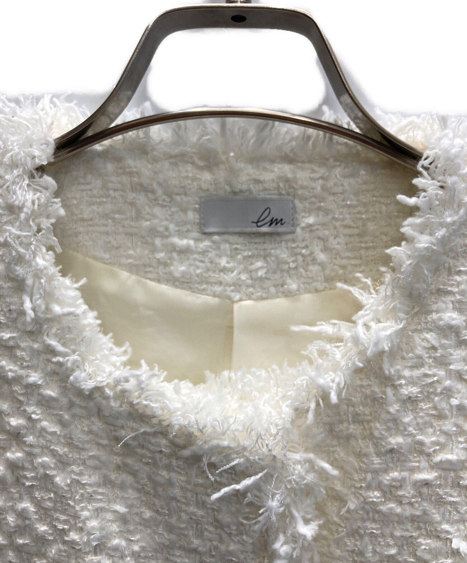 em.ツイードジレ　ホワイト　新品未使用タグ付き 中古・古着通販】em. (エムドット) ツイードジレ/Tweed Gilet ホワイト