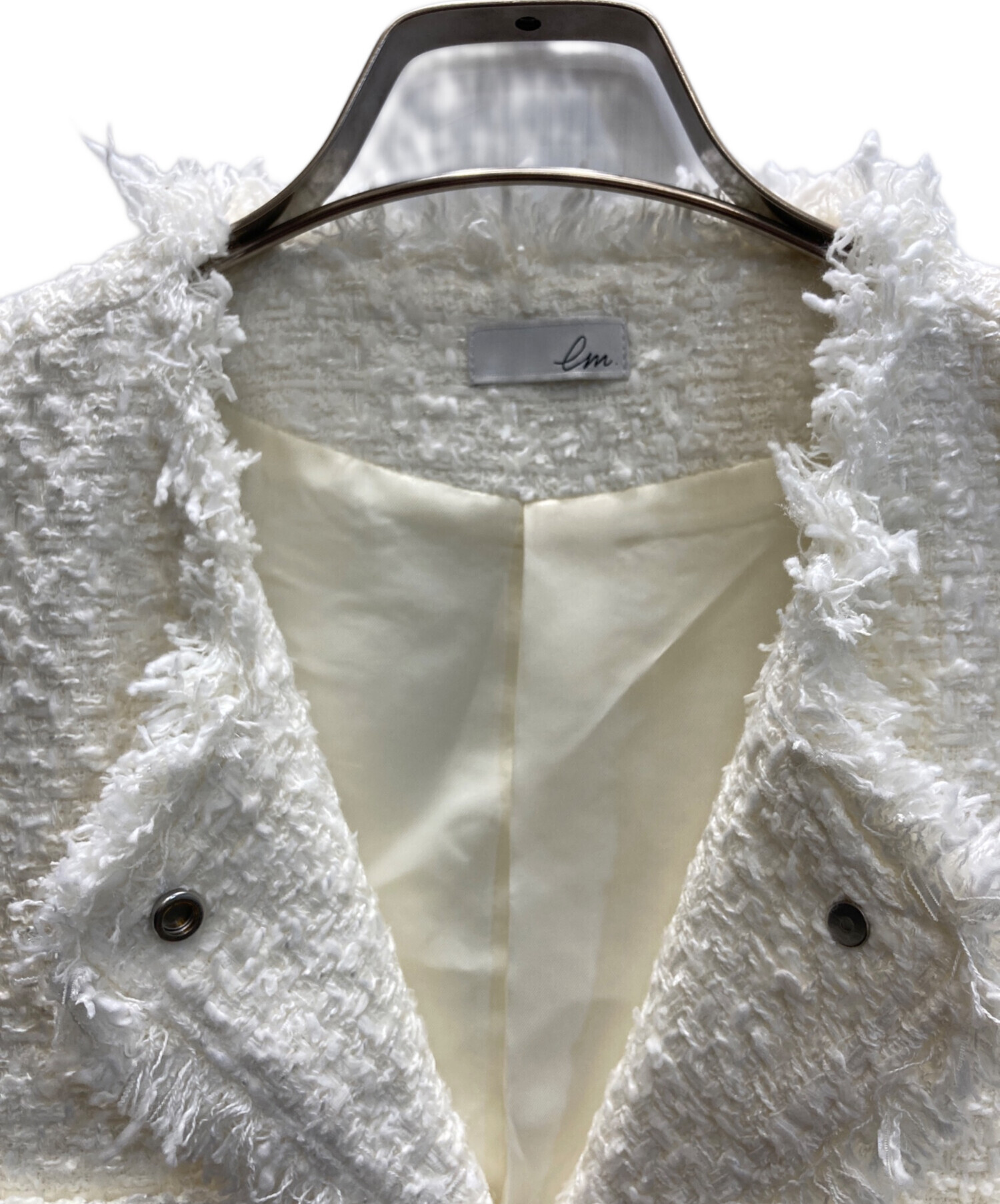 em.ツイードジレ　ホワイト　新品未使用タグ付き 中古・古着通販】em. (エムドット) ツイードジレ/Tweed Gilet ホワイト