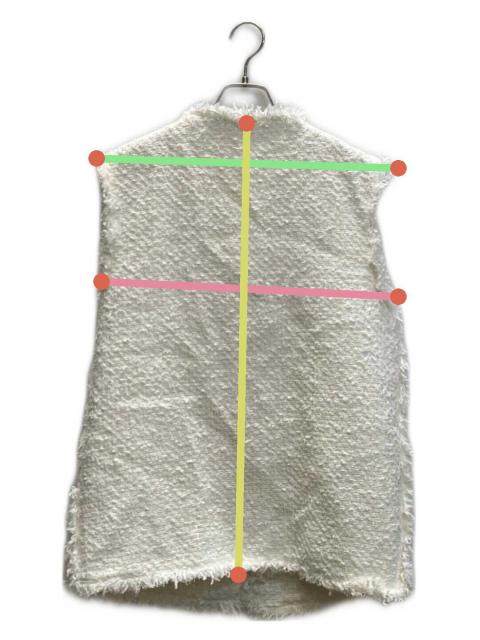 em.　エムドット　ツイードジレ 中古・古着通販】em. (エムドット) ツイードジレ/Tweed Gilet ホワイト