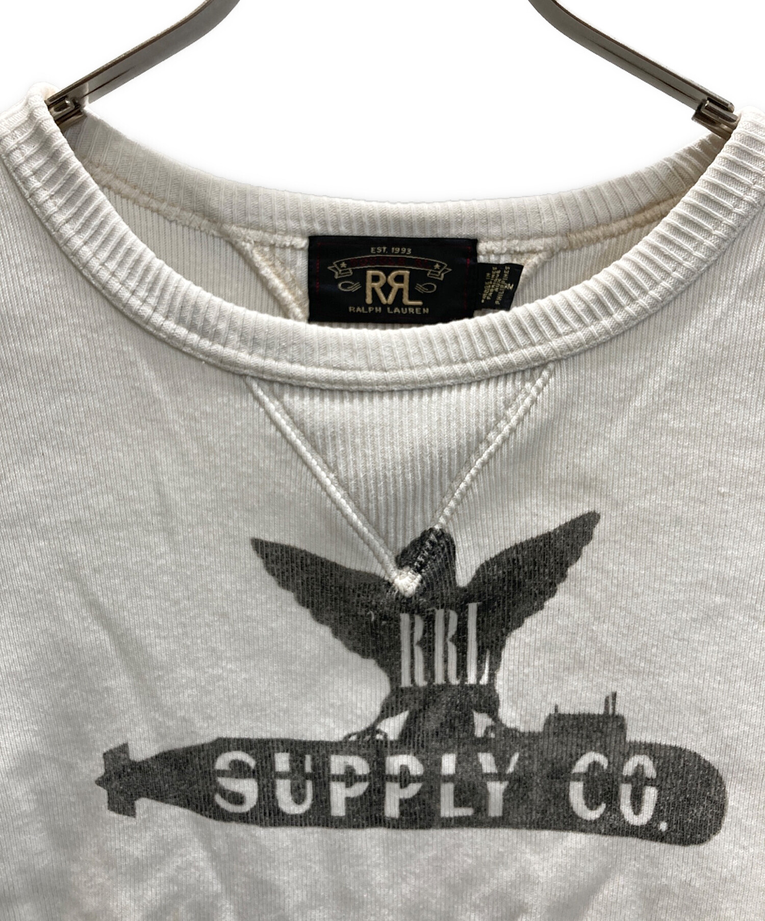 中古・古着通販】RRL (ダブルアールエル) イーグルプリント クルー 
