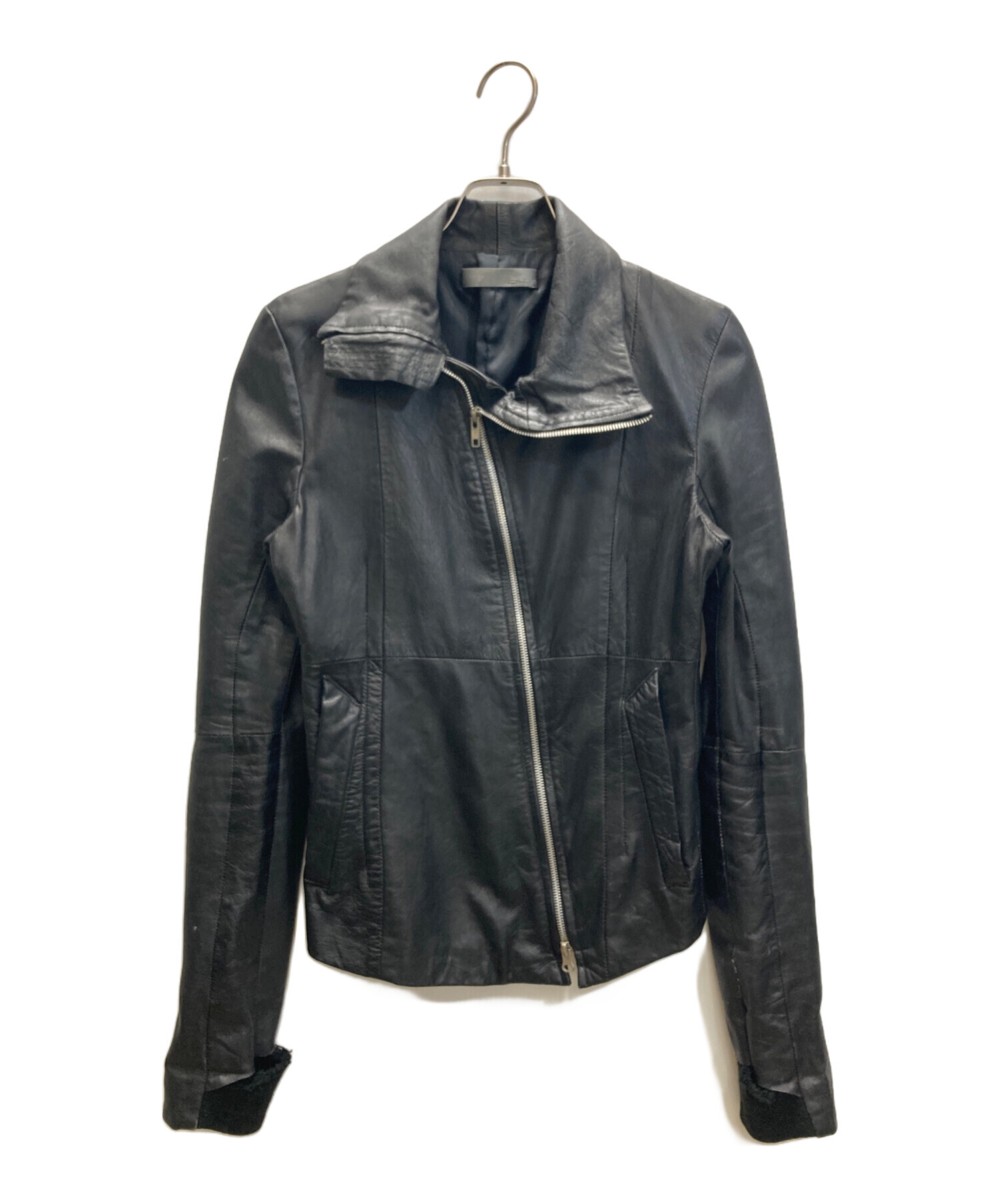 中古・古着通販】EKAM (エカム) ハイネックラムレザージャケット