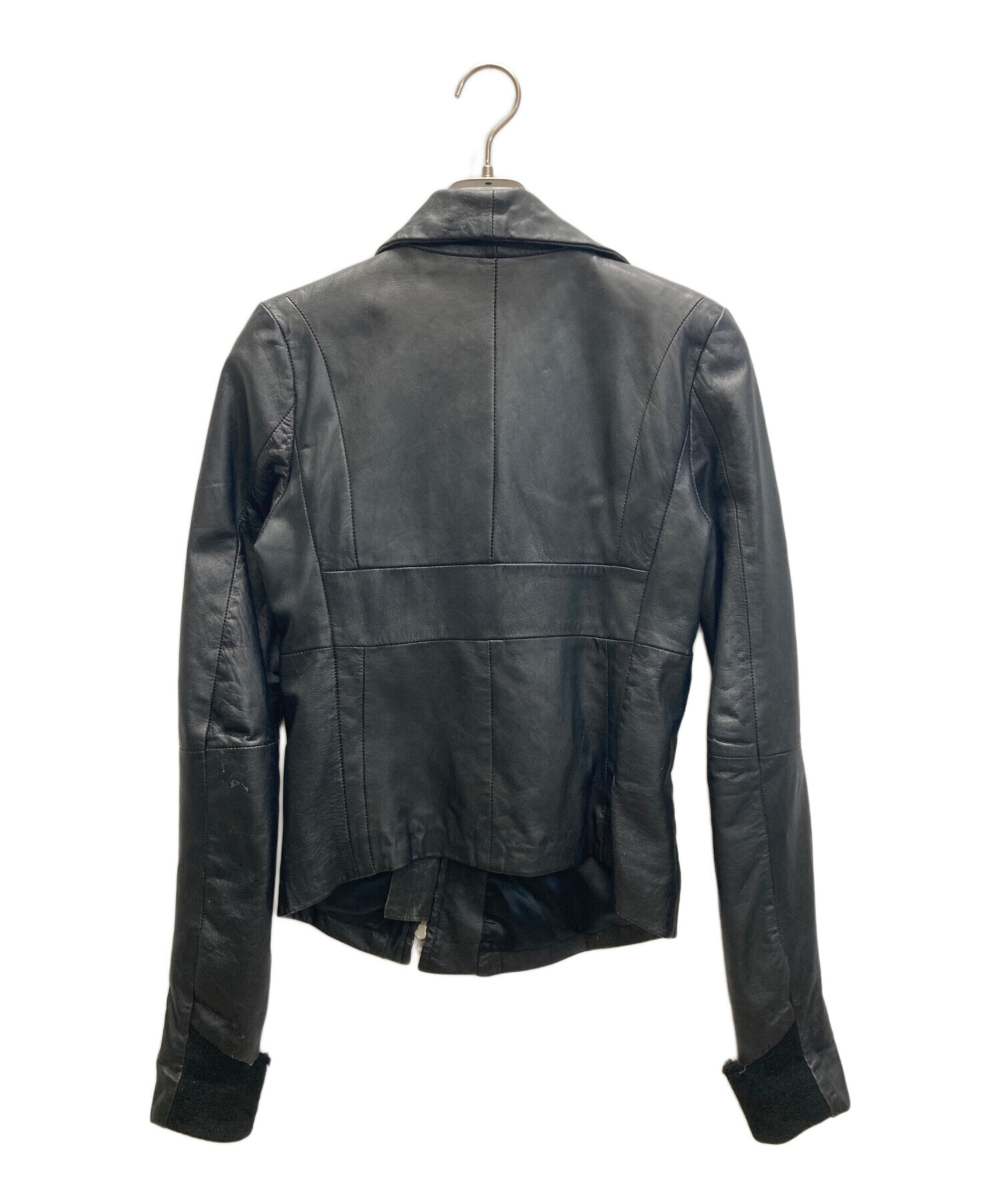 EKAM ハイネック ラムレザージャケット 中古・古着通販】EKAM (エカム) ハイネックラムレザージャケット