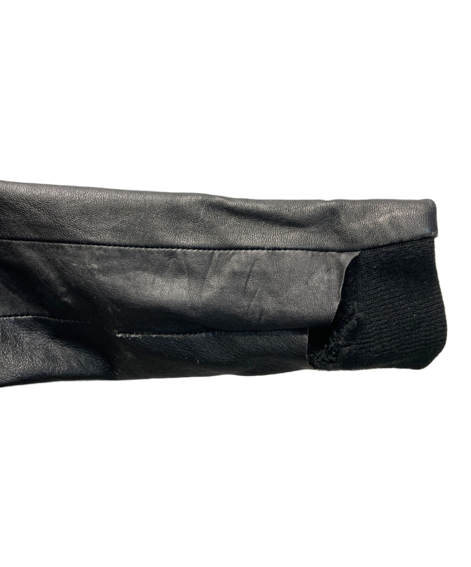 中古・古着通販】EKAM (エカム) ハイネックラムレザージャケット