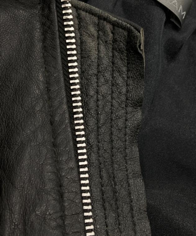 中古・古着通販】EKAM (エカム) ハイネックラムレザージャケット