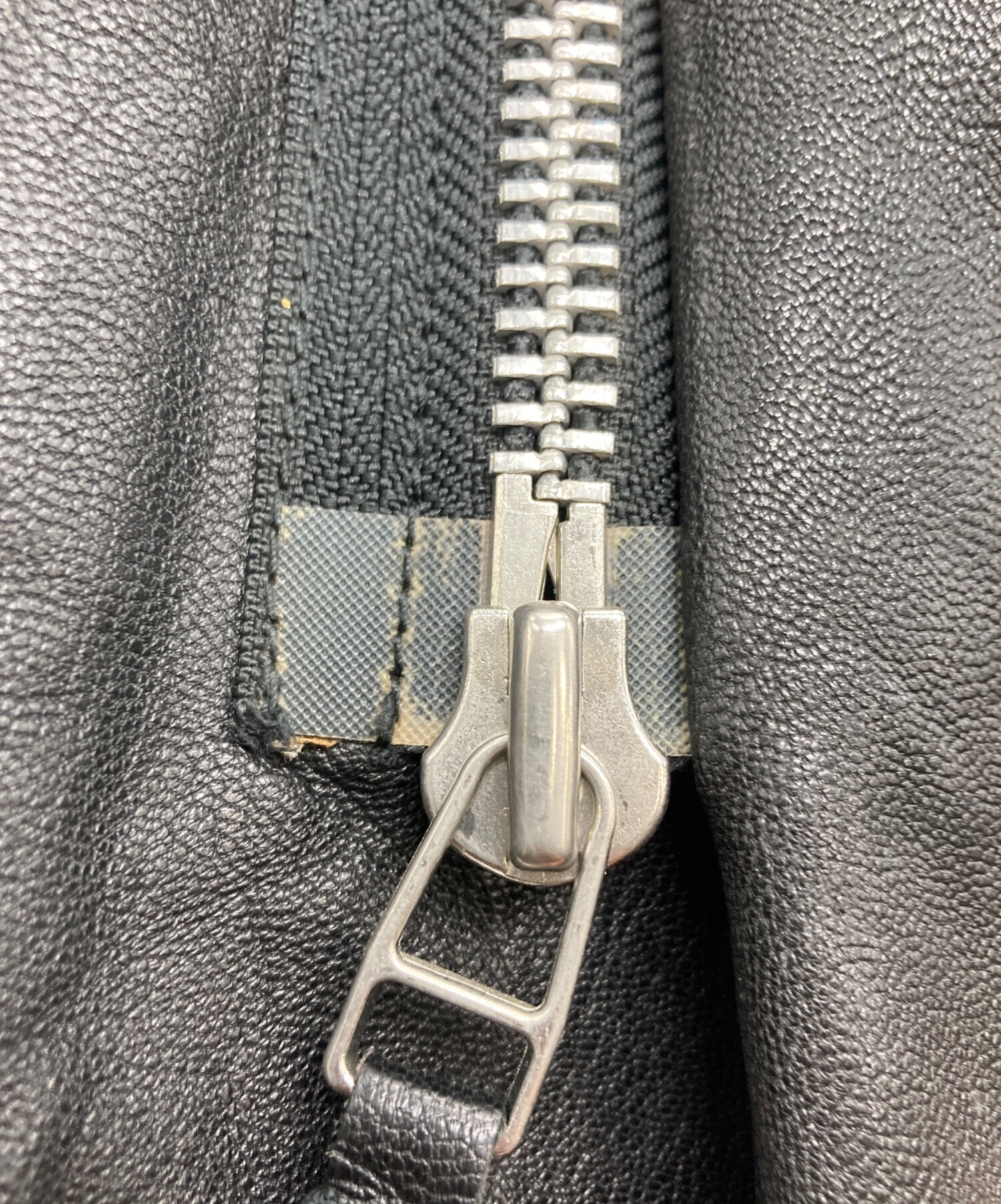 中古・古着通販】EKAM (エカム) 変形ゴートレザージャケット ブラック