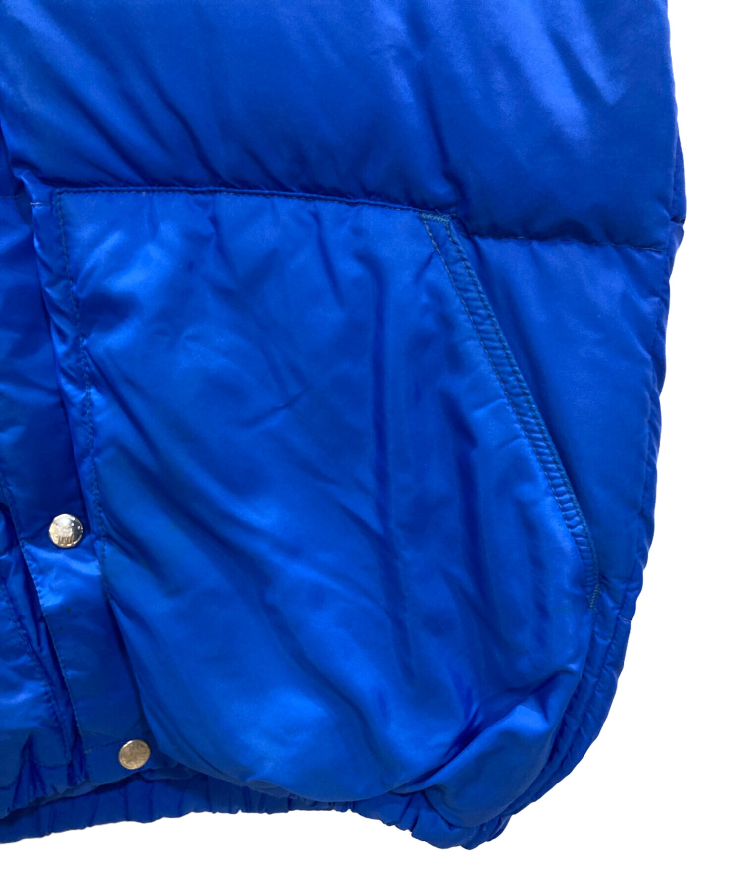 REI 古着　カバーオール　ダウン　XS ブルー 80年代 80s レイ アウトドア 水色 ライトブルー キルティング