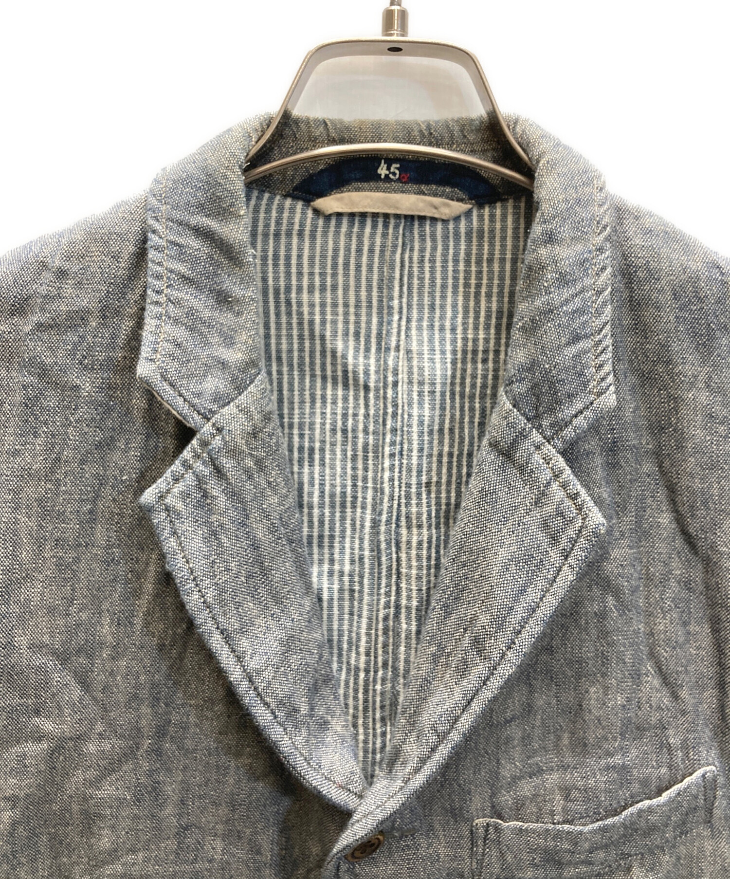 【美品】✨ 45R 45rpm フォーティファイブアール グレーベスト　【1】 中古・古着通販】45R (フォーティファイブ・アール) インディゴ染め