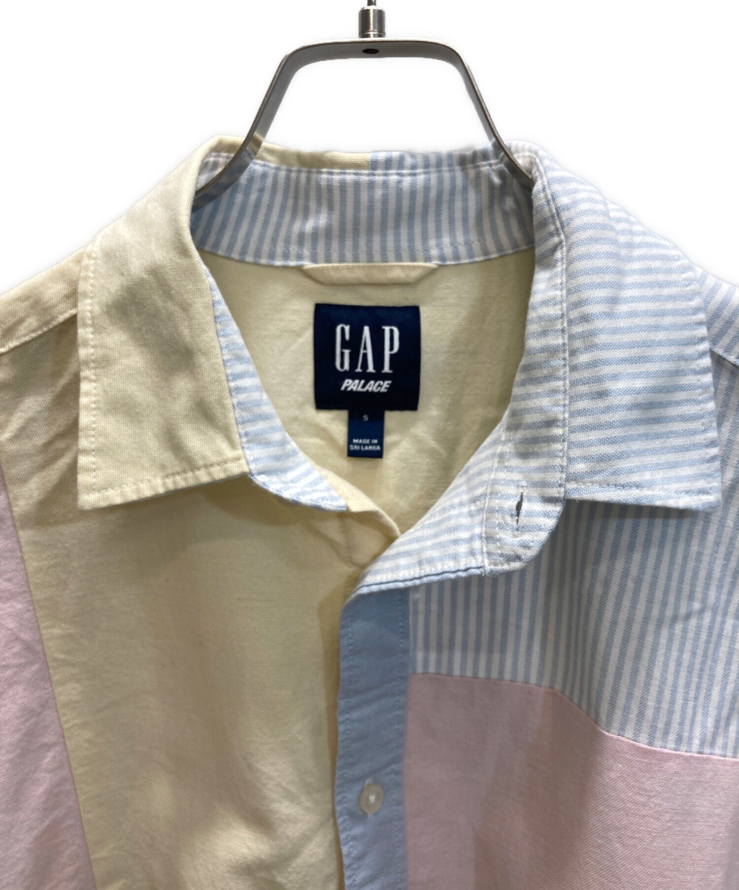 PALACE (パレス) GAP (ギャップ) パッチワークストライプシャツ マルチカラー サイズ:SIZE S PALACE (パレス) GAP (ギャップ) パッチワークストライプシャツ マルチカラー サイズ:SIZE S