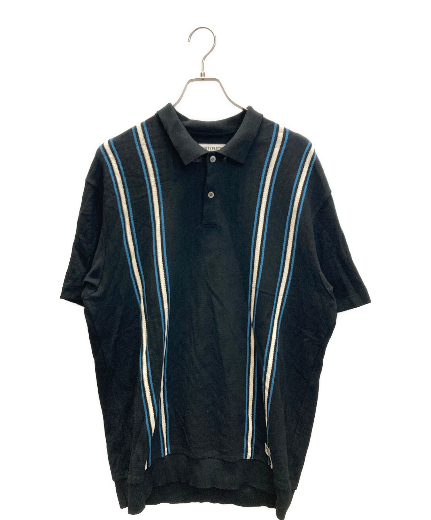 ば*く様 WACKO MARIA ワコマリア 23SS STRIPED ポロシャ WACKO MARIA/STRIPED JACQUARD SUMMER KNIT POLO SHIRT（BEIGE