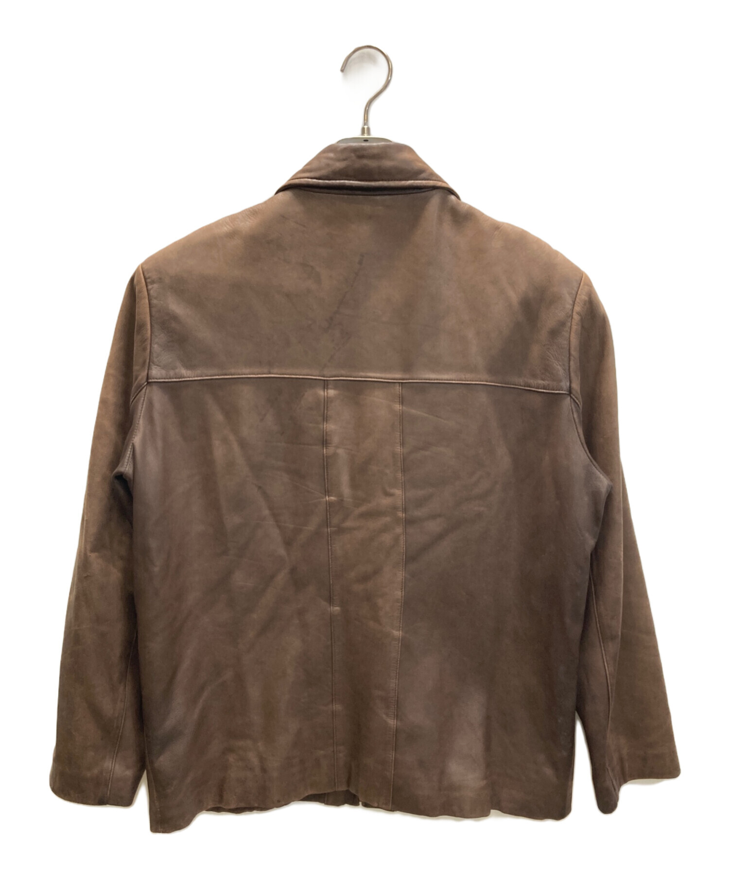 中古・古着通販】COLE HAAN (コールハーン) レザージャケット ブラウン