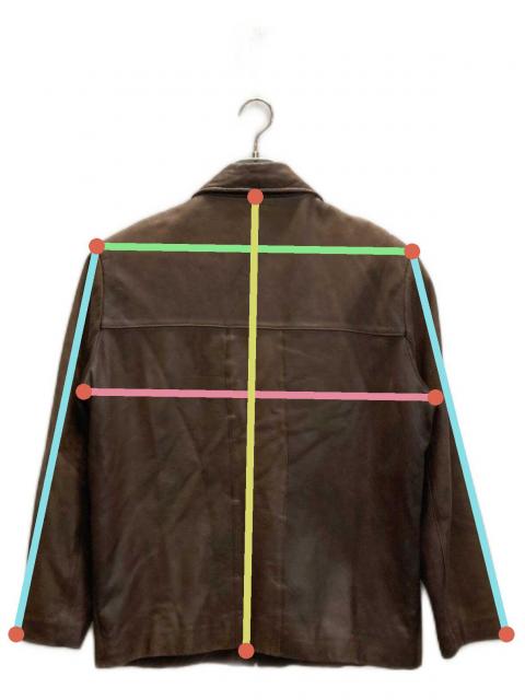 中古・古着通販】COLE HAAN (コールハーン) レザージャケット ブラウン