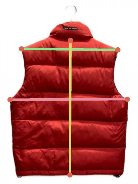 中古・古着通販】POLO SPORT (ポロスポーツ) ロゴ刺繍ダウンベスト