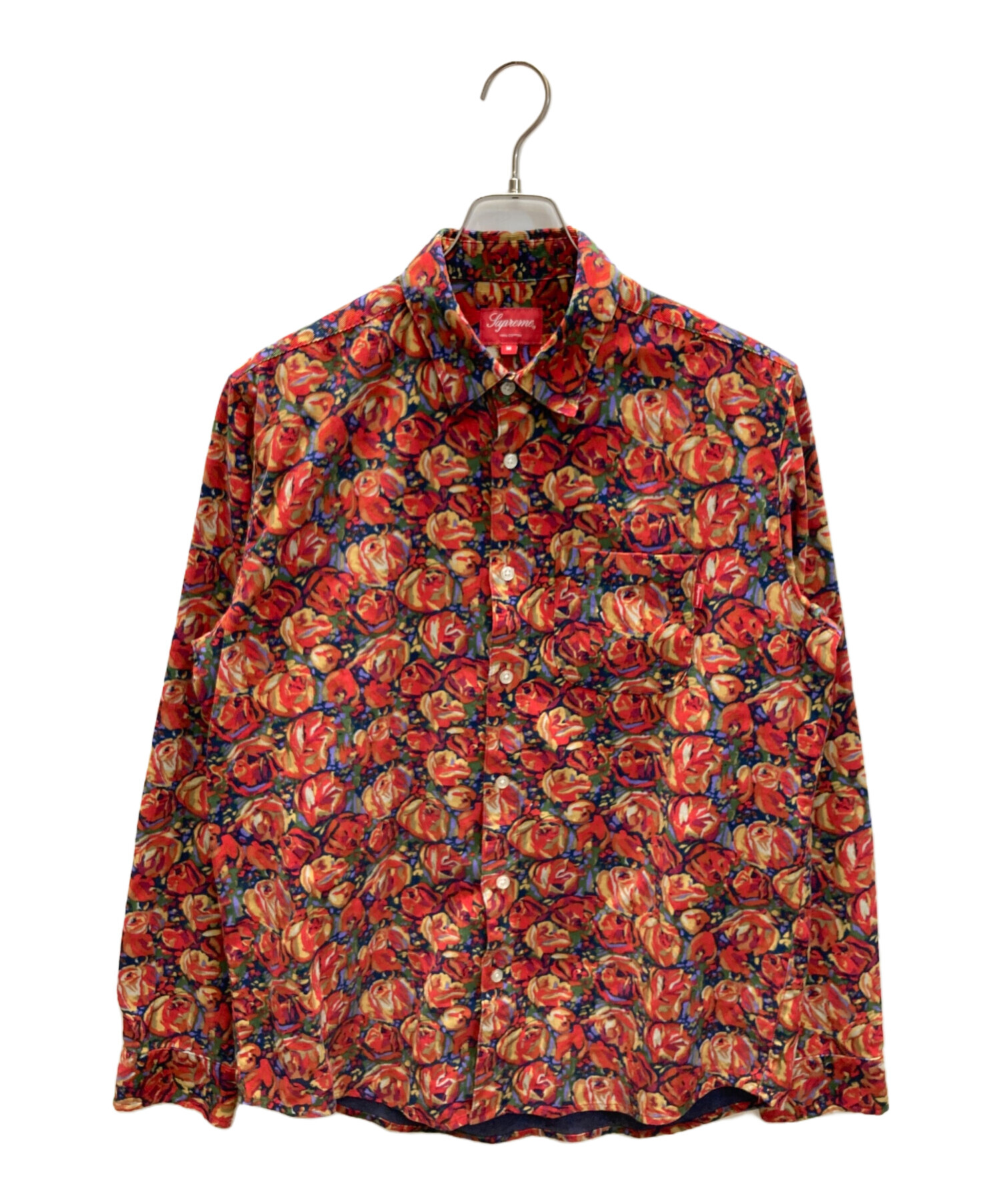 supreme Mサイズ Roses Corduroy Shirt 新品 赤 中古・古着通販】SUPREME (シュプリーム) Roses Corduroy Shirt レッド