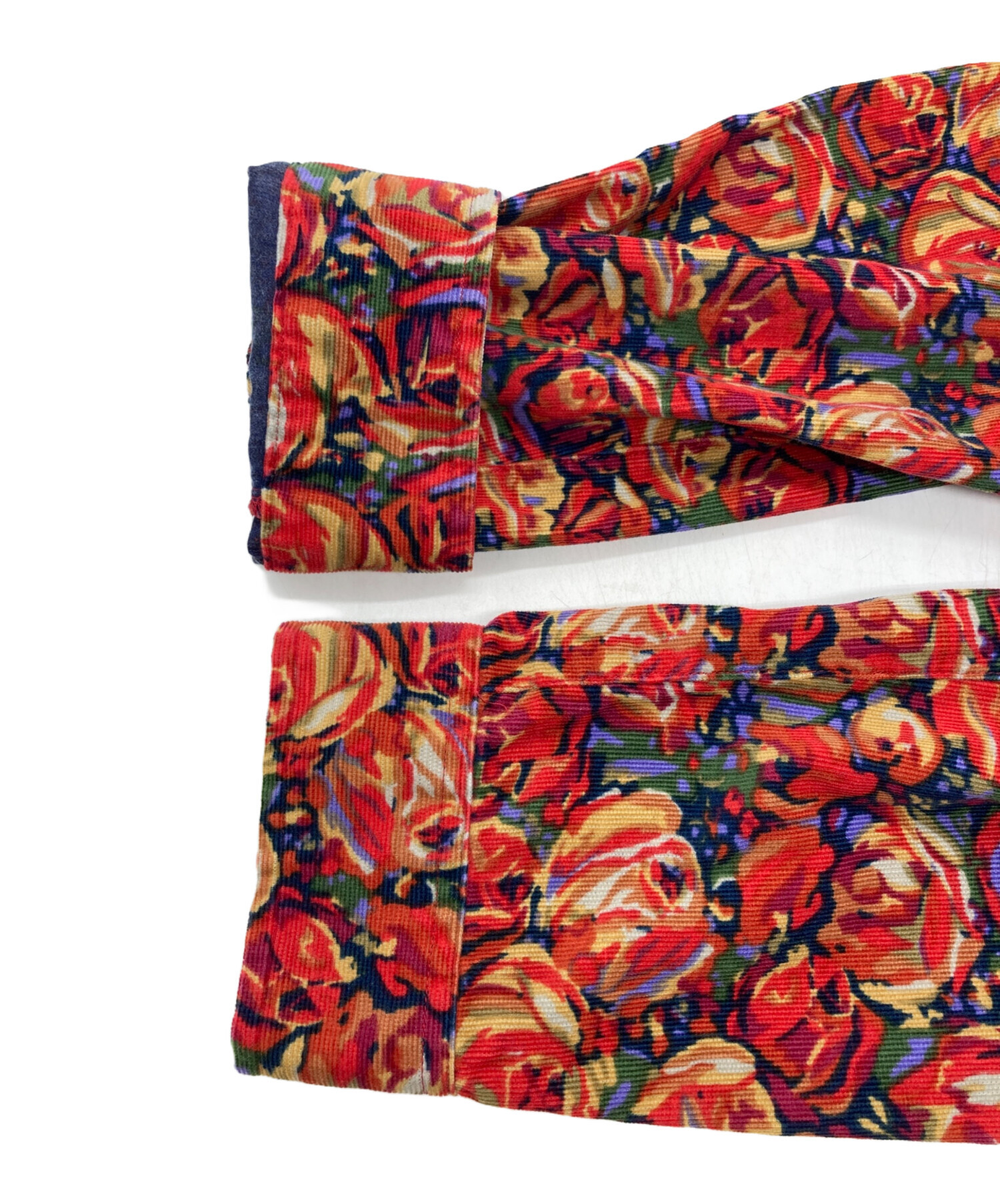 中古・古着通販】SUPREME (シュプリーム) Roses Corduroy Shirt レッド