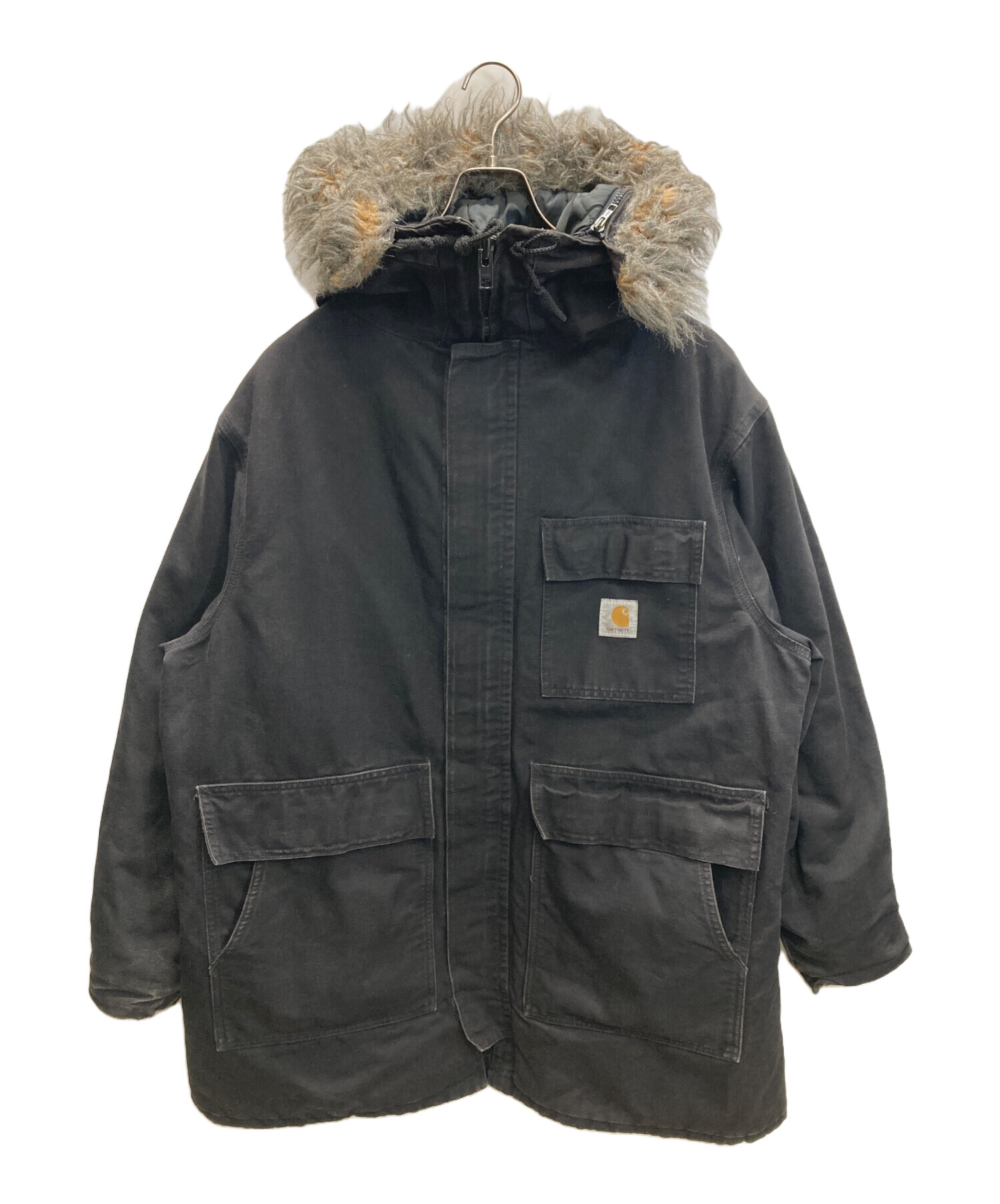 【レア】　00‘s Carhartt カーハート シベリアンパーカー 中古・古着通販】CarHartt (カーハート) シベリアンパーカー ブラック