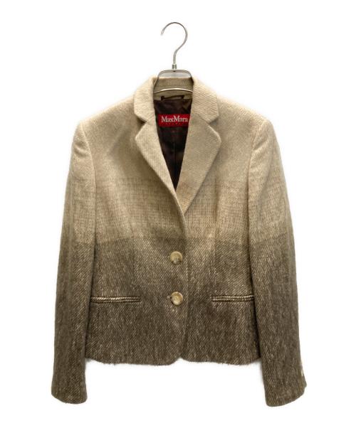 美品♡ マックスマーラ　テーラードジャケット　チェック柄　モヘヤ混　38 中古・古着通販】MAX MARA STUDIO (マックスマーラ ストゥディオ
