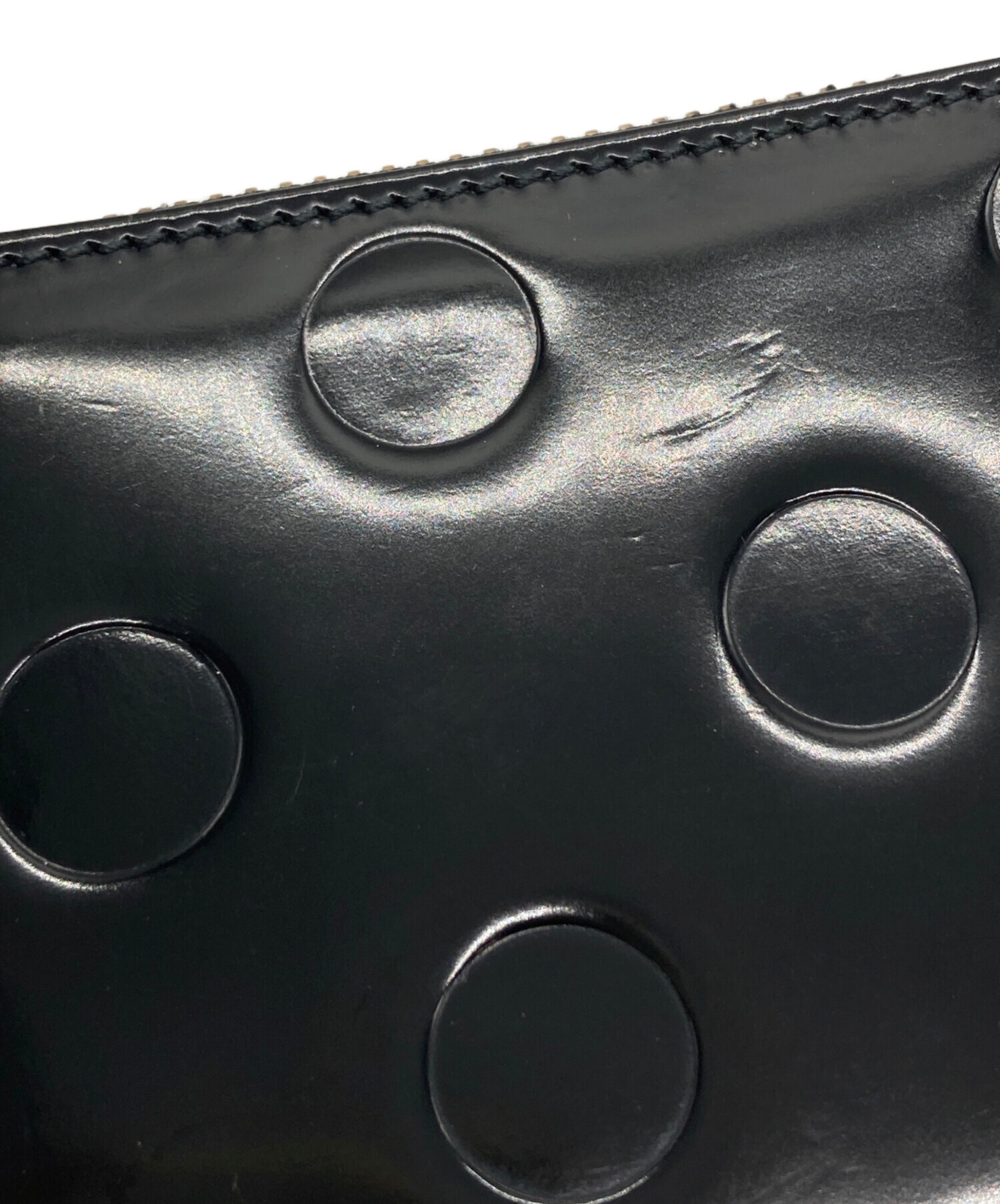 COMME des GARÇONS L字型エンボスケース ブラック「美品」 中古・古着通販】COMME des GARCONS (コムデギャルソン) ドット