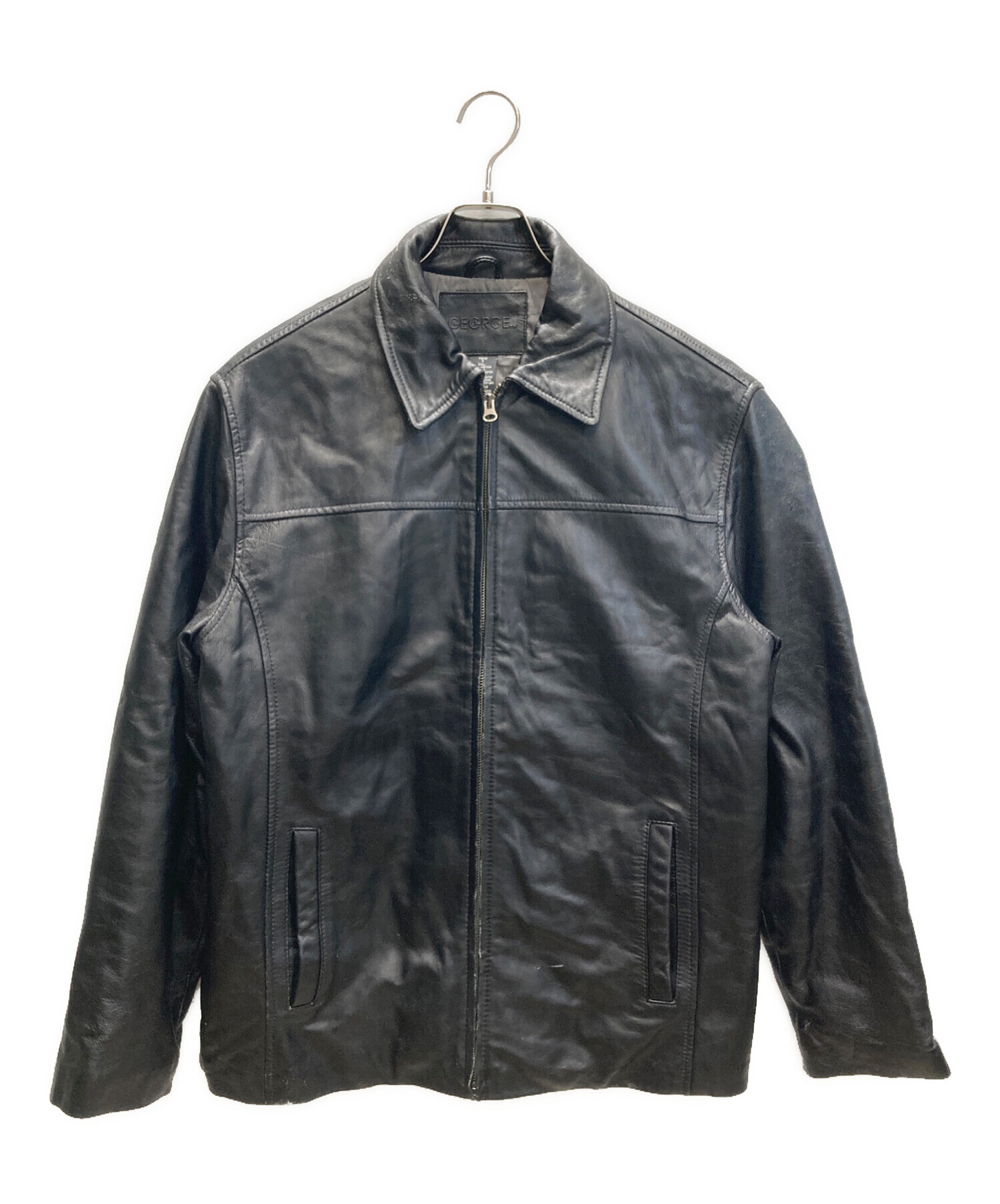中古・古着通販】GEORGE (ジョージ) レザージャケット ブラック サイズ